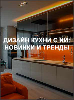Дизайн кухни с ИИ: новинки и тренды