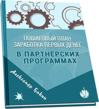 Пошаговый план заработка первых денег в партнёрских программах